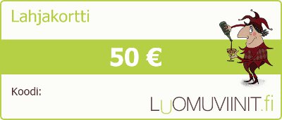 lahjakortti 50 euroa